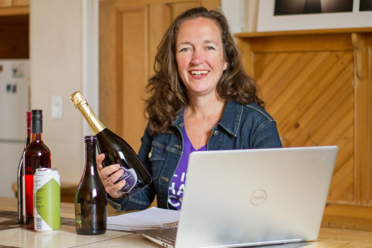 Debbie Trenholm Sommelier and founder of Savvy Company working from home min