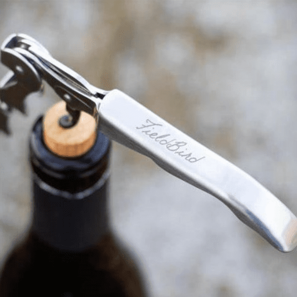 Fieldbird Cider with corkscrew
